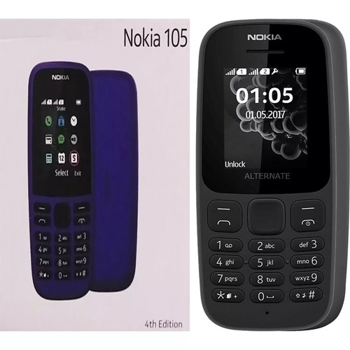 Nokia 105 cellulare - black, nero